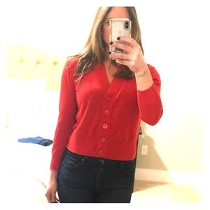 Red JCrew Button down